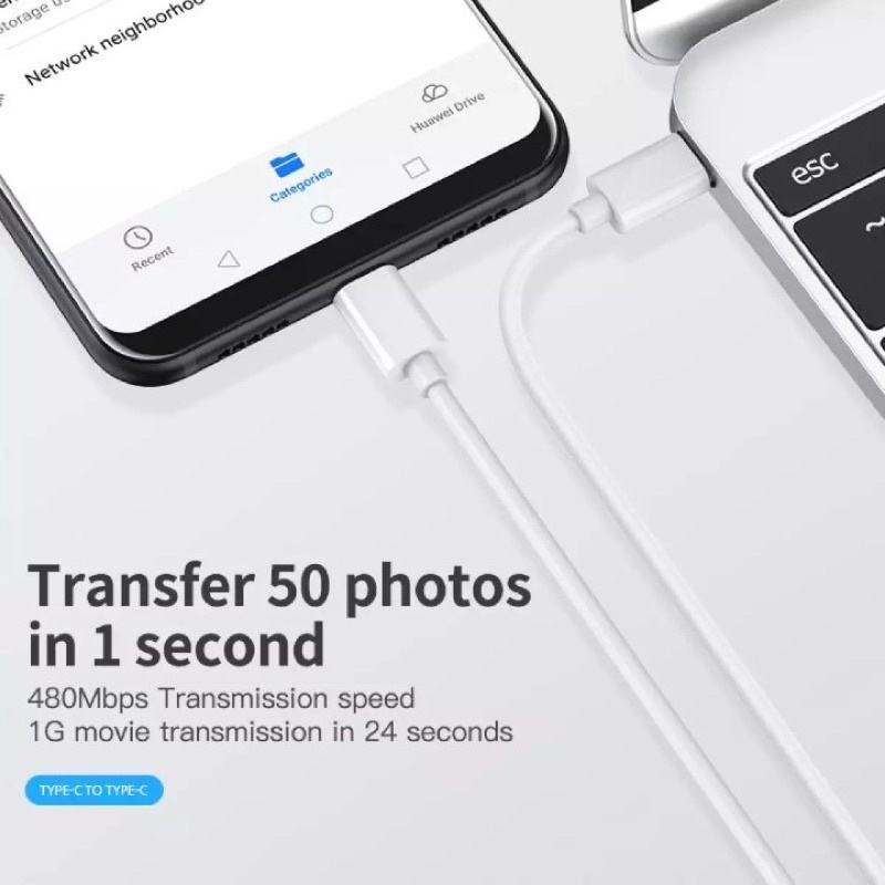 Cáp Sạc Nhanh KUULAA USB Type C PD QC 4.0 Cho Samsung Galaxy S10 S9 Xiaomi Redmi 60W