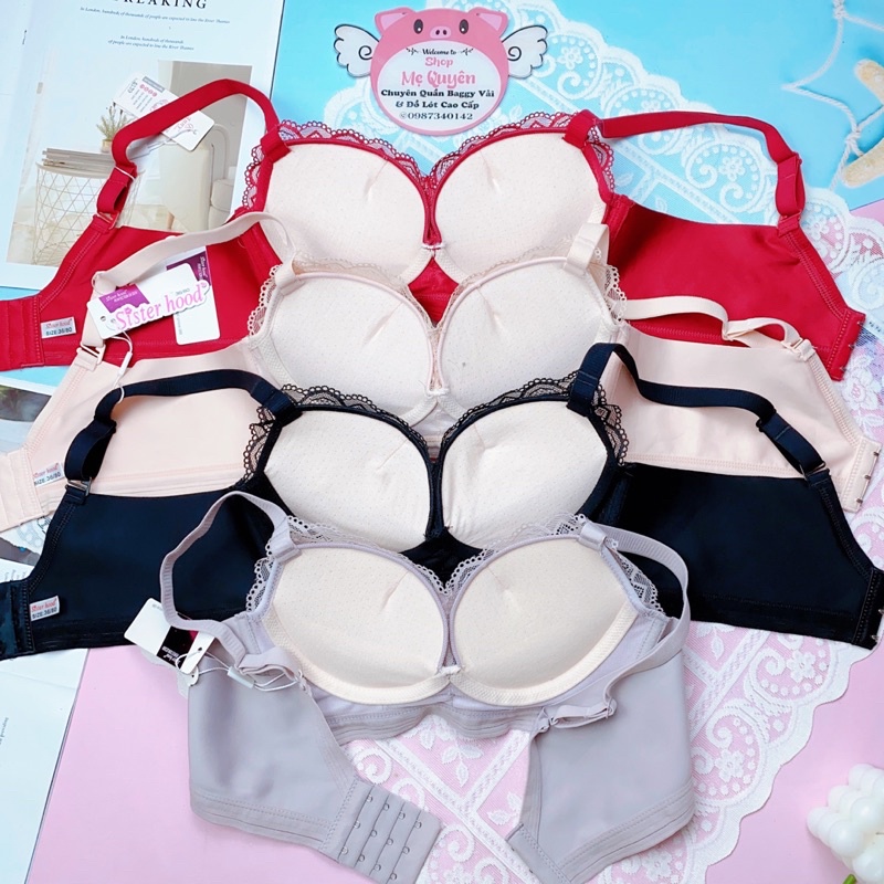 Áo lót ren nữ Thái Lan- hàng siêu độn 5cm không gọng, ren mềm mịn mút thông hơi cao cấp