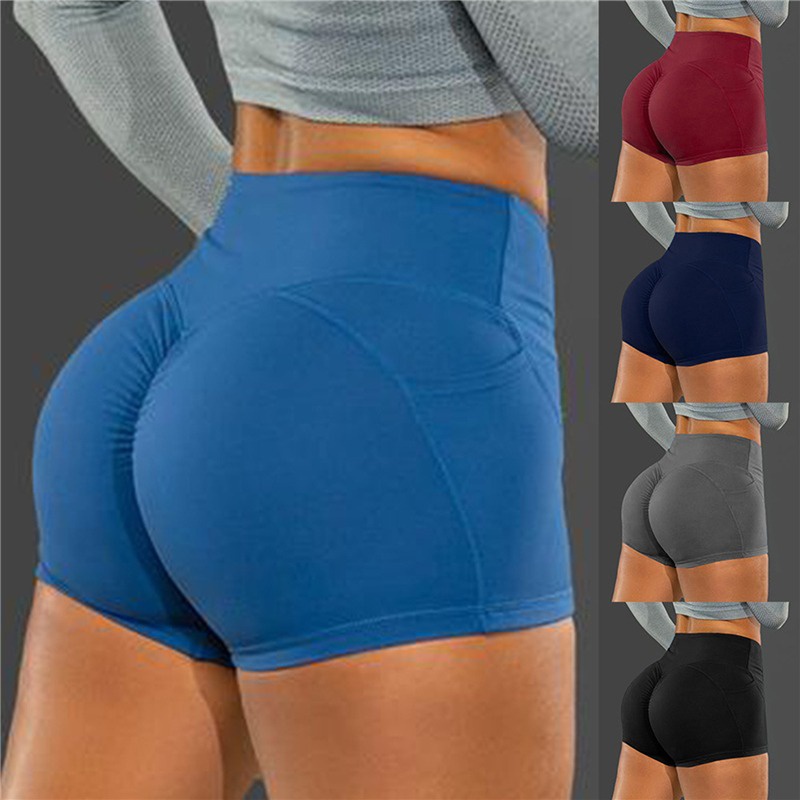 Quần Short Legging Thể Thao Lưng Cao Thời Trang Cho Nữ