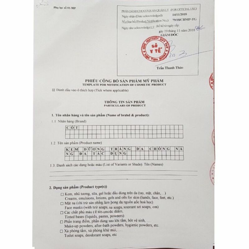 Lẻ hủ Kem Cốt Thái nguyên chất size 100g
