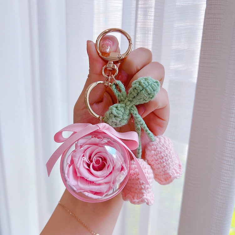 Móc Khóa Hoa Lily 2 Lily of The Valley Immortal Sáng Tạo Làm Quà Tặng