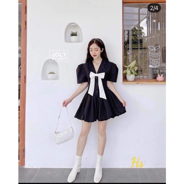 [MẪU MỚI LẠ] VÁY, ĐẦM CỔ VEST KÈM NƠ GẤU BỒNG PHONG CÁCH CỔ ĐIỂN KẾT HỢP HIỆN ĐẠI ĐI CHƠI, DỰ TIỆC, LIÊN HOAN SIÊU HOT P