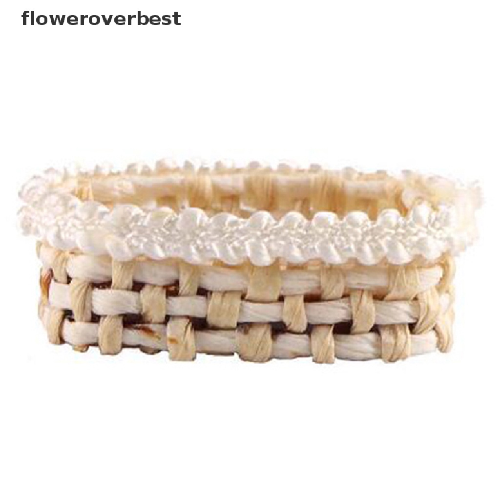 Giỏ Mây Đựng Thực Phẩm Trang Trí Nhà Búp Bê Tỉ Lệ 1 / 12