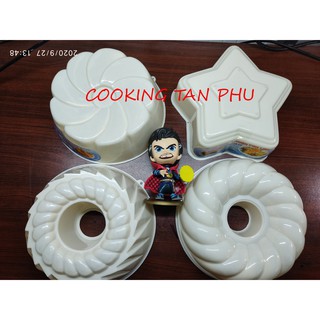 BỘ 4 SẢN PHẨM KHUÔN CƠM - RAU CÂU LỚN 20 X 20 X6 CM - VĨNH TRƯỜNG