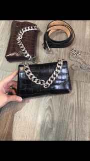 Belt bag ( ẢNH THẬT ) Thắt lưng kèm túi kèm chain