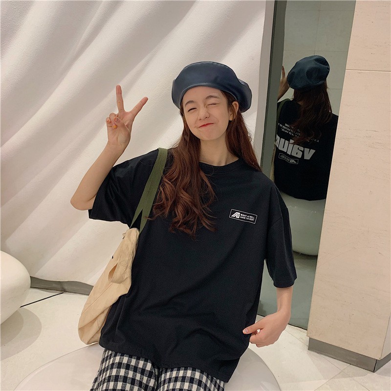 Áo Phông Nữ Rộng 🍁FREESHIP🍁  Giảm 5k khi nhập{ AOTHUN05} – Áo Thun Nữ Rộng