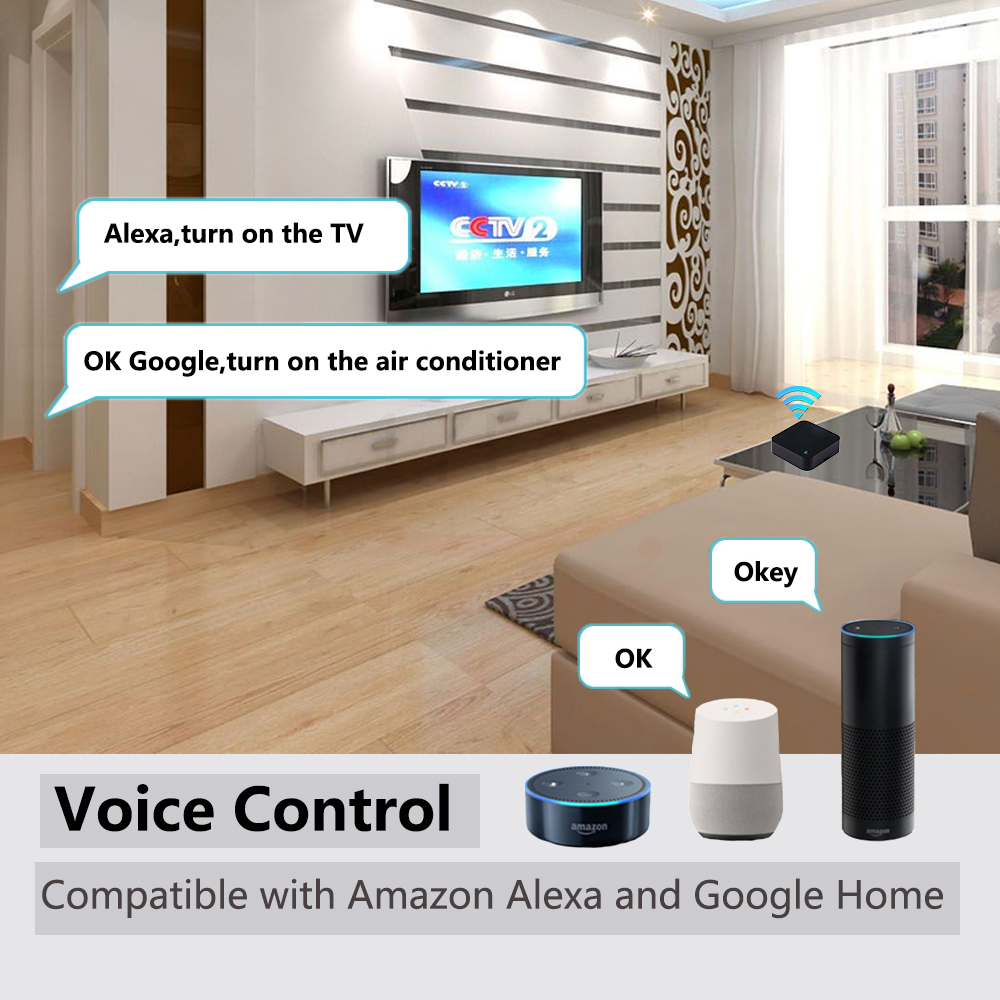 Bộ Điều Khiển Từ Xa Ir Thông Minh Cho Tv Dvd Aud Ac Works With Amz Alexa Google Home