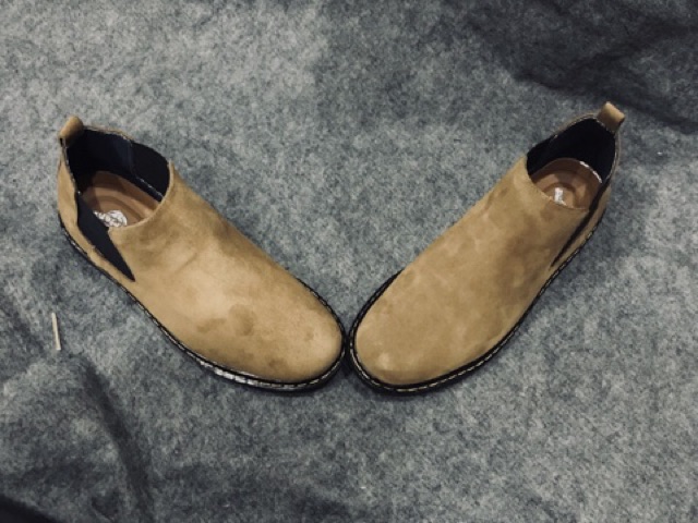 Chealsea Boots cổ thấp da Lộn - Giá đẹp giày ngon