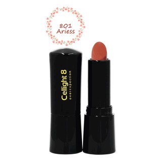Son mini thiên nhiên không chì Cellight 8 màu 801 - Ariess - Cam Đất 2g