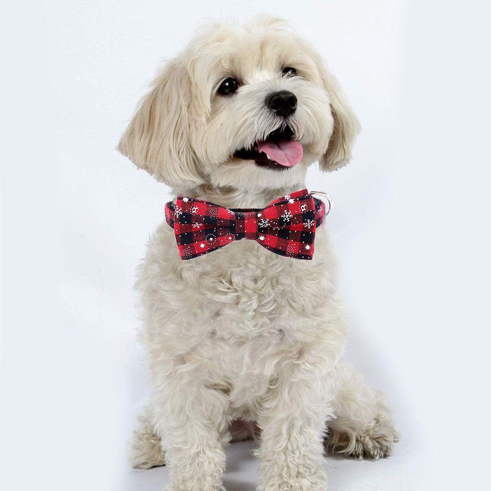 Vòng Cổ Thắt Nơ Phong Cách Giáng Sinh Dành Cho Thú Cưng