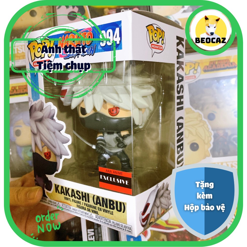 [Full Box Tặng Hộp Bảo Vệ] Mô hình Funko nội địa Trung chibi Kakashi phiên bản đặc biệt Anbu No.994 Naruto Beocaz