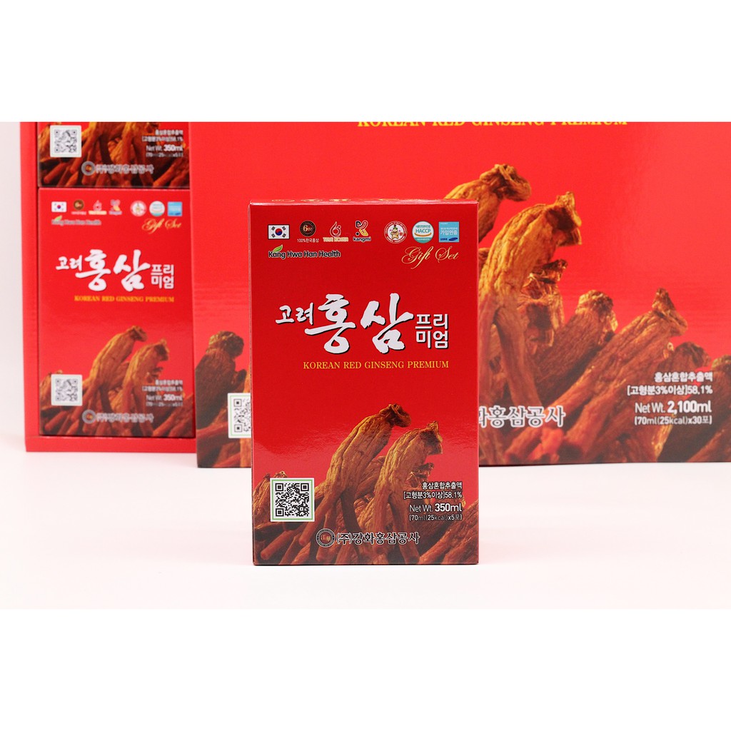 NƯỚC HỒNG SÂM 6 NĂM TUỔI KOREAN RED GINSENG hộp 30 gói * 70ml