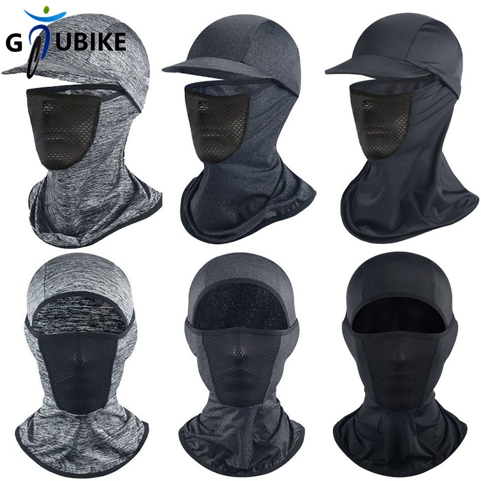 GTUBIKE Khẩu trang chống nắng/ chống tia UV toàn diện 360 độ bằng lụa lạnh phối lưới thoáng khí nhanh khô cho nam/nữ