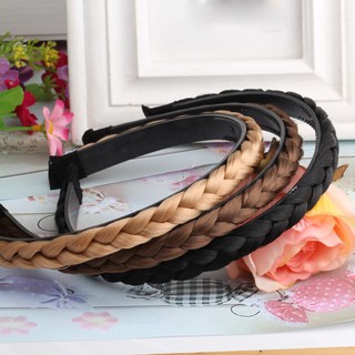 Băng đô tóc giả thắt bím phong cách boho cho nữ