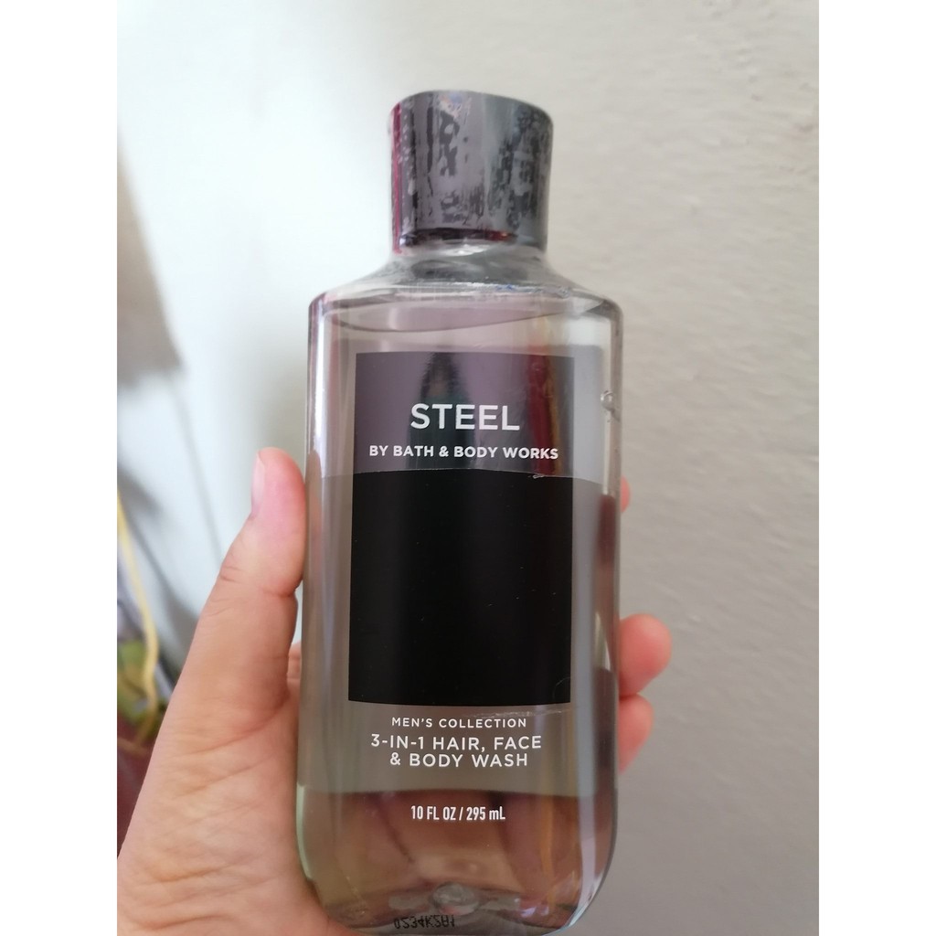 Sữa tắm gội nam Bath &amp; Body Works Steel 3 in 1 Hair, Face &amp; Body Wash 295ml