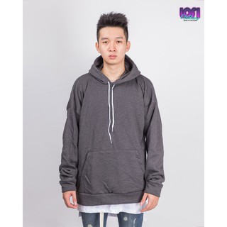 Lofi hoodie oversize xám đậm - loho-xd
