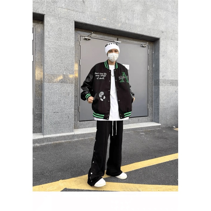 Áo Khoác Bomber Nam Phối Bo Viền Cá Tinh Hot trend Thời Thượng Xu Hướng A HHP