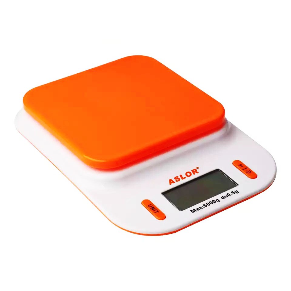 Cân Điện Tử Làm Bánh 5kg 2kg Aslor chính xác cao tặng kèm pin Tela Shop