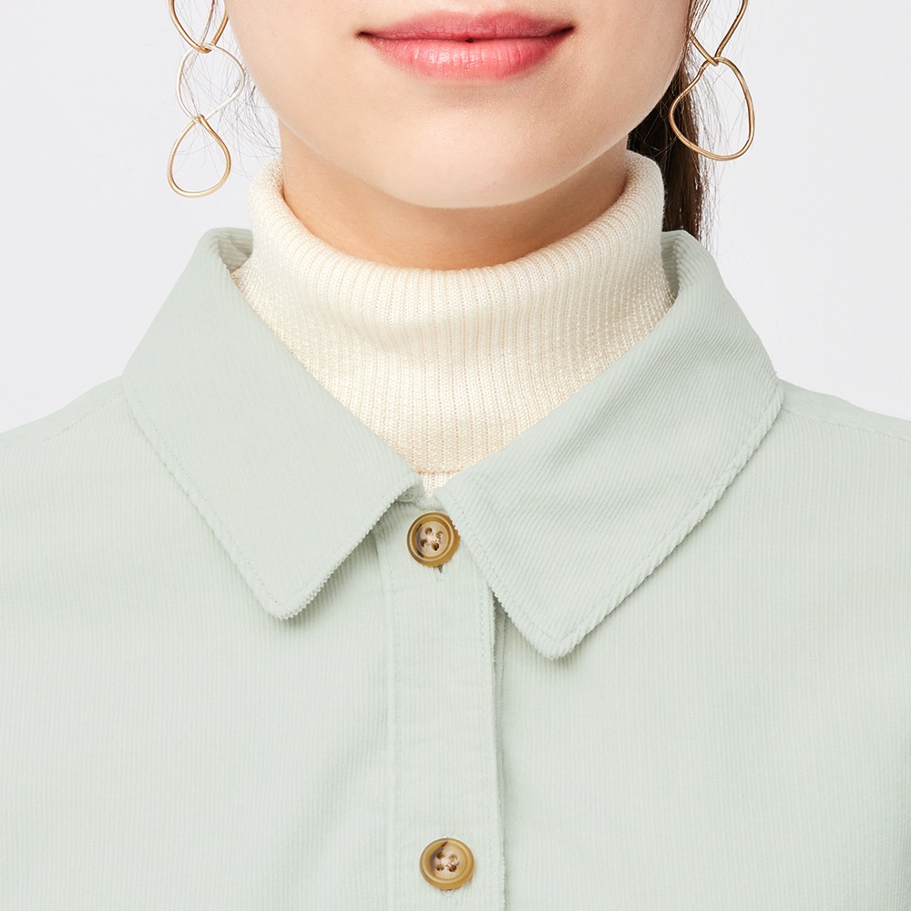 Áo sơ mi GU Nữ Oversized Vintage - Nhung Tăm ❤️