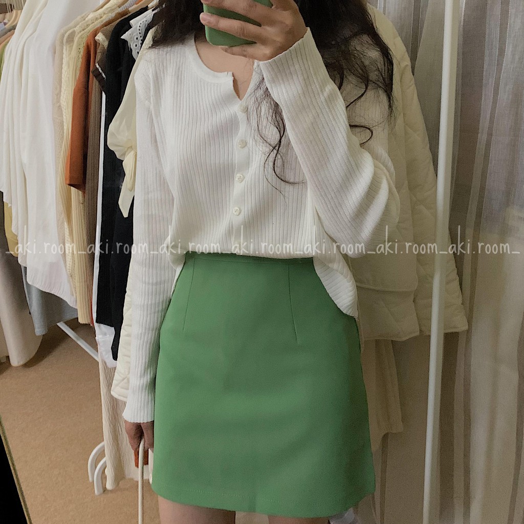 Chân váy trơn dày dáng A khóa lưng (có quần trong) | BigBuy360 - bigbuy360.vn