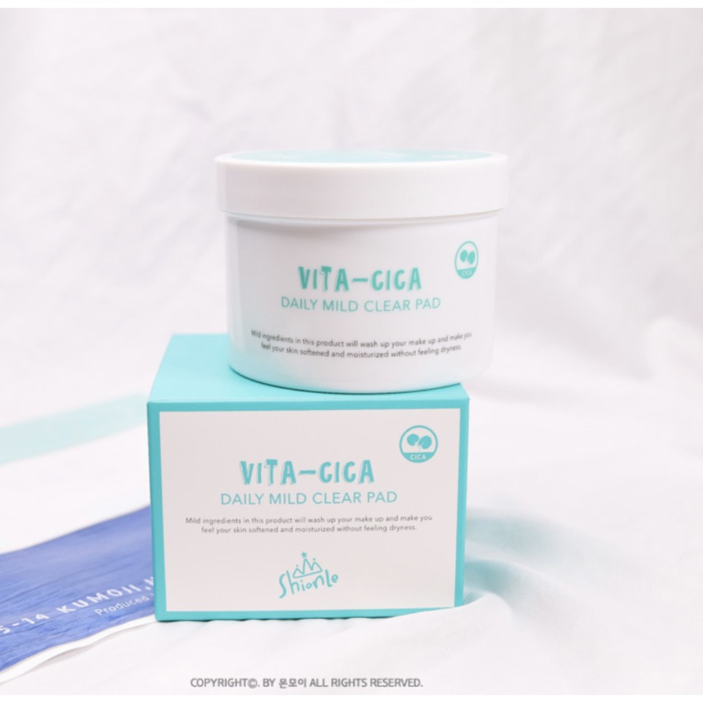 Tẩy trang VITA-CICA Daily Mild Clear Pad