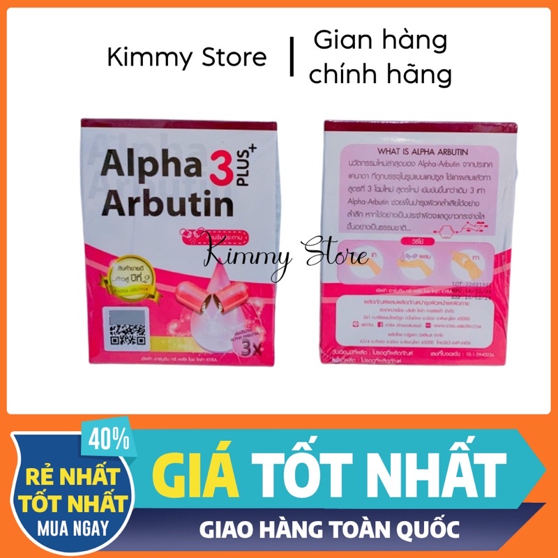 10 Viên cấy trắng alpha arbutin 3plus thái lan kích trắng