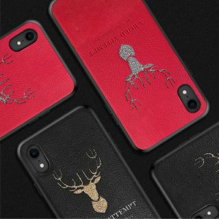 Ốp da iphone xs max deer cao cấp