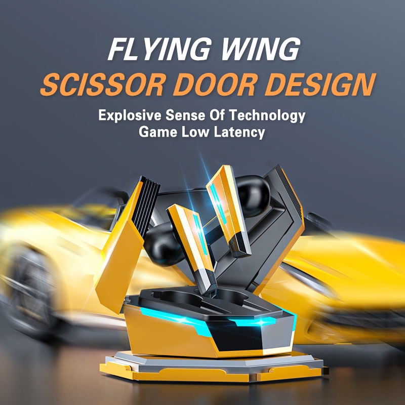 Tai nghe chơi game Bumblebee Flying Wing in ear bluetooth thể thao có mic hot thời trang siêu tay nghe không dây không dây gaming điện thoại bịt tai chống ồn chính hãng TWS true wireless headphone