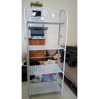 Kệ sách, kệ đựng đồ 4 tầng hoa leo (ảnh thật sp)