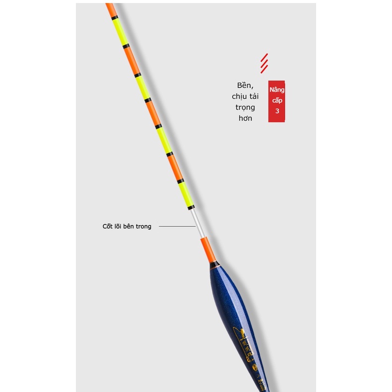 Phao câu đài nano KY 12 cao cấp, siêu nhạy . Phao câu đài cao cấp. Tăm dày đậm. Phao câu đơn.