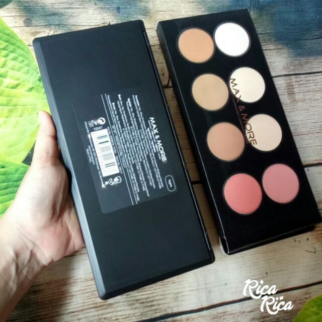 BẢNG PHẤN KHỐI MÁ HỒNG HIGHLIGHT 8 Ô MAX & MORE | BigBuy360 - bigbuy360.vn