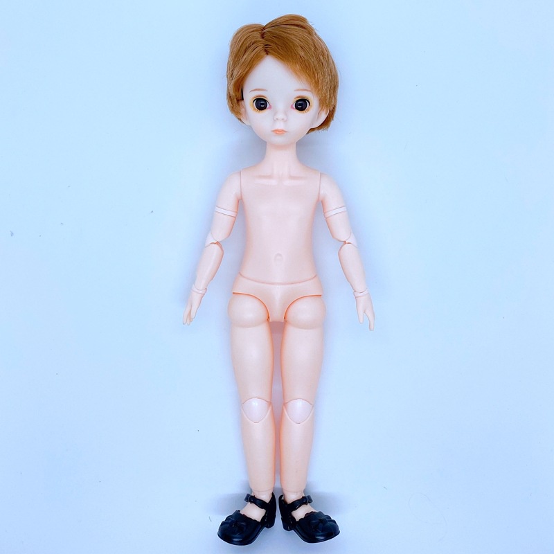Mô hình đầu búp bê 3D kèm thân 22 khớp nối 30cm tỉ lệ 1:6