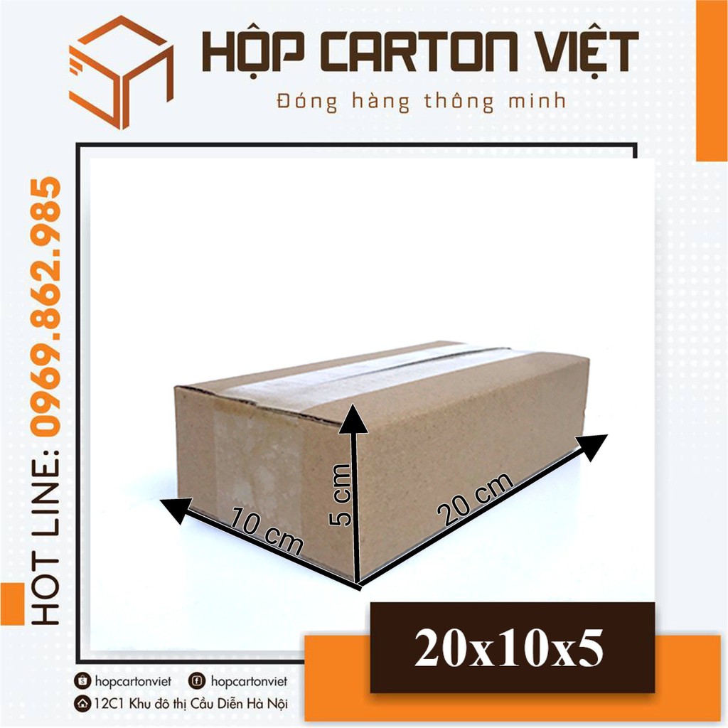 20x10x5 combo 50 hộp carton