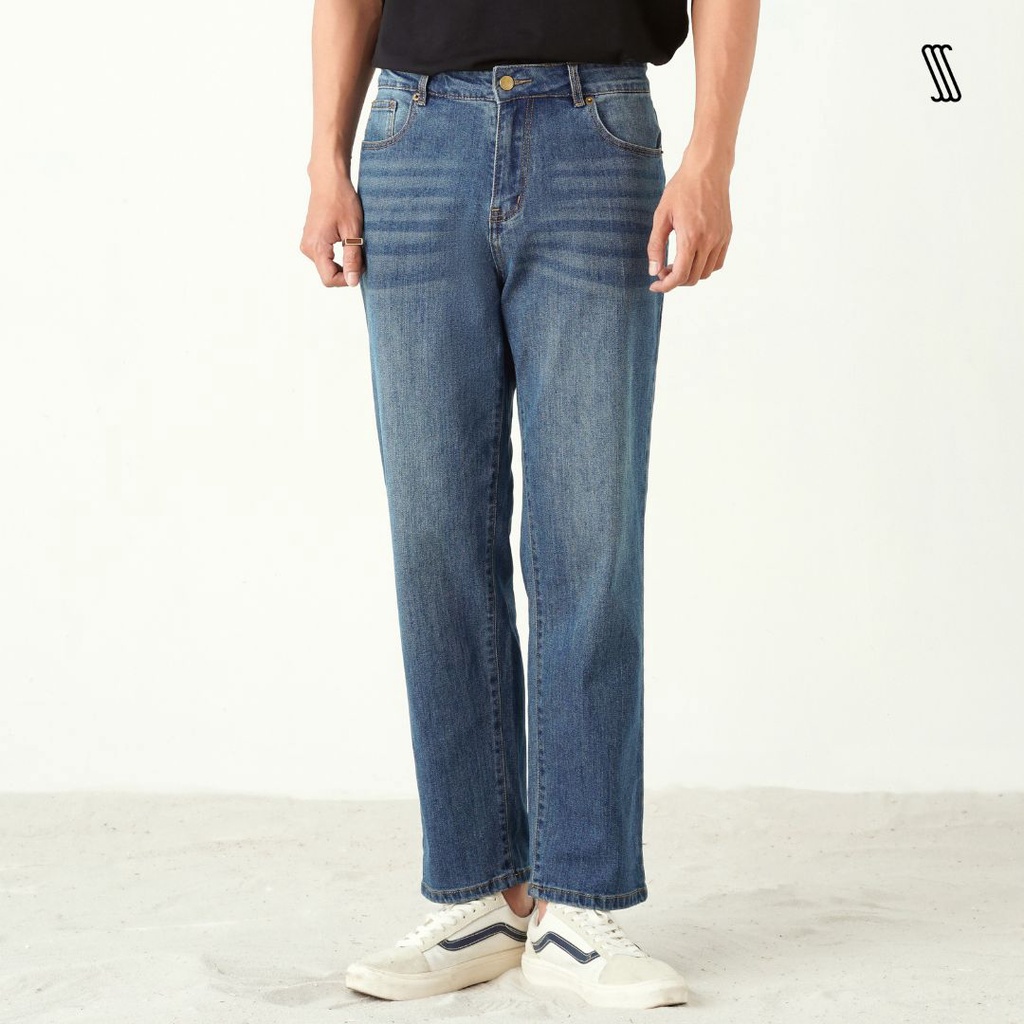 Quần bò nam SSSTUTTER ống đứng dáng straight FORM JEANS II