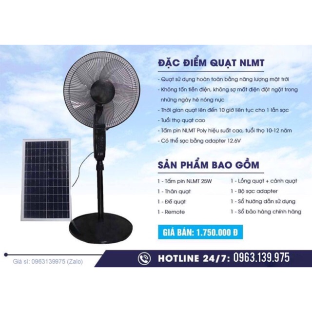 Quạt năng lượng mặt trời JD-S68