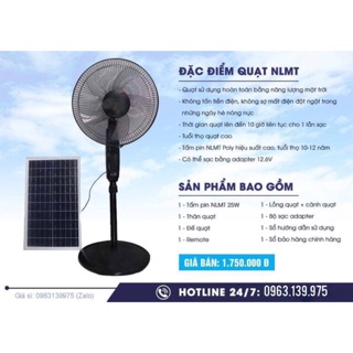 Quạt năng lượng mặt trời JD-S68