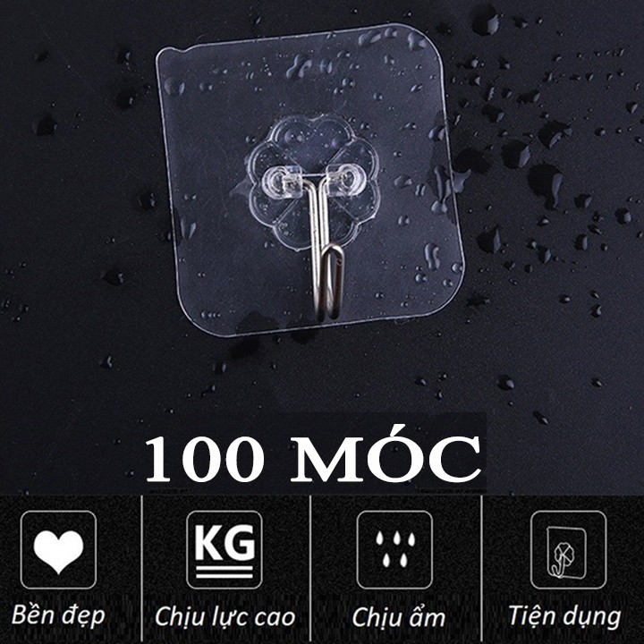 [SALE SỐC] COMBO 100 MÓC DÁN TƯỜNG SIÊU CHỊU LỰC