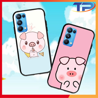 Ốp lưng Oppo Reno 5 / 4 / 4 Pro / 3 / 3 Pro / 2F / 2 / 10X Heo Con Dễ Thương 01