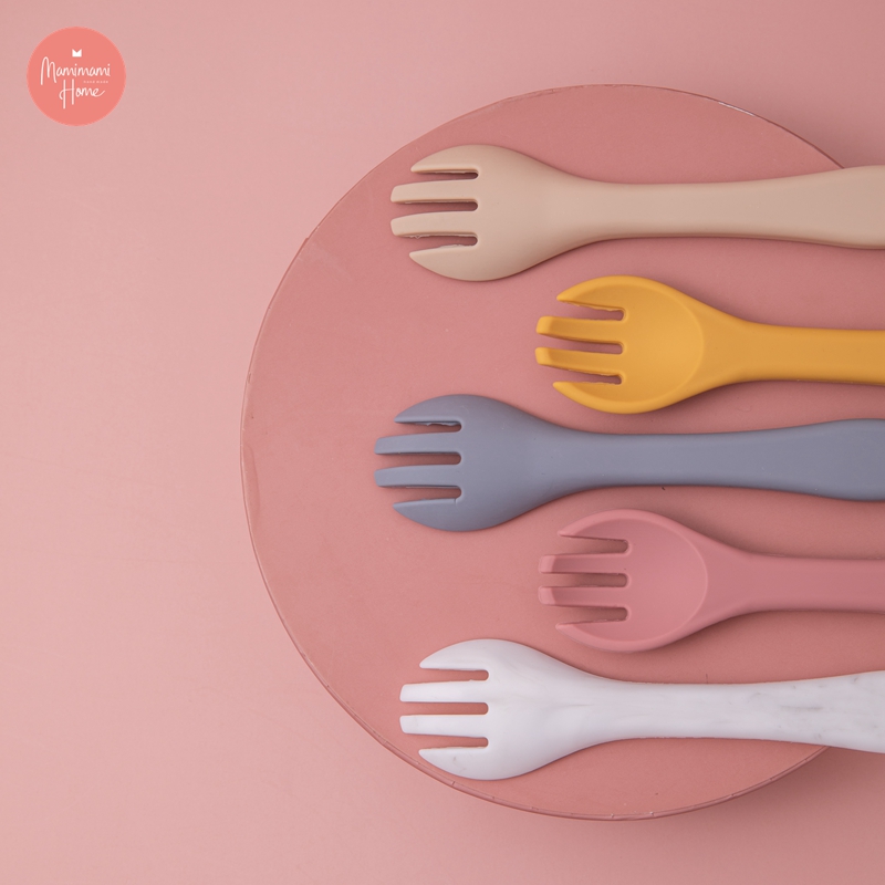 Nĩa Bằng 100% Silicone Đáng Yêu Cho Bé MAMIMAMIHOME