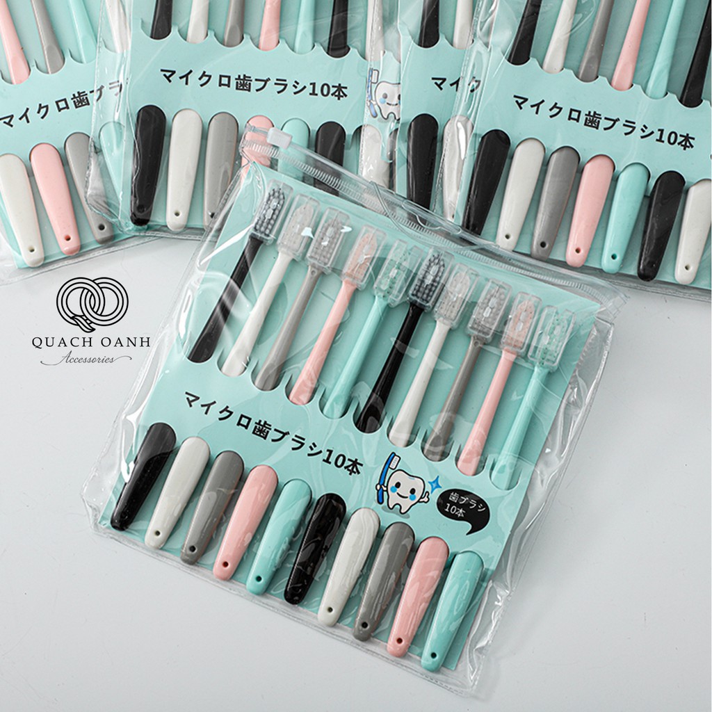 10 BÀN CHẢI XUẤT NHẬT . BÀN CHẢI ĐÁNH RĂNG, CÓ NẮP ĐẬY .ĐTLV!