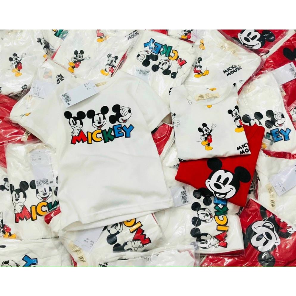 SET 3 ÁO PHÔNG BÉ ĐỎ TRẮNG MICKEY MOUSE