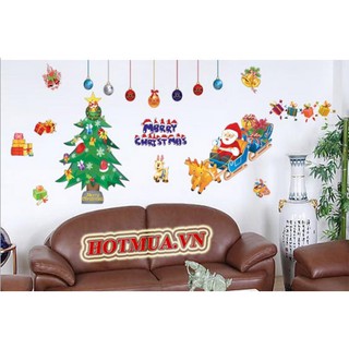 Decal dán tường noel 01