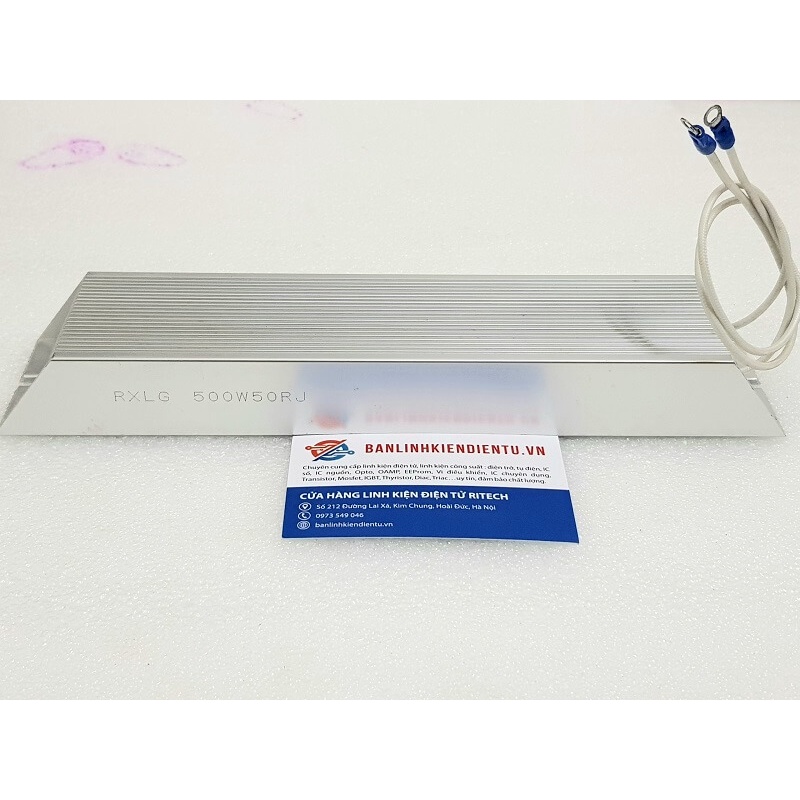 Điện trở công suất, điện trở xả RXLG 500W 50RJ ( 500W50RJ ) 265x60x30mm