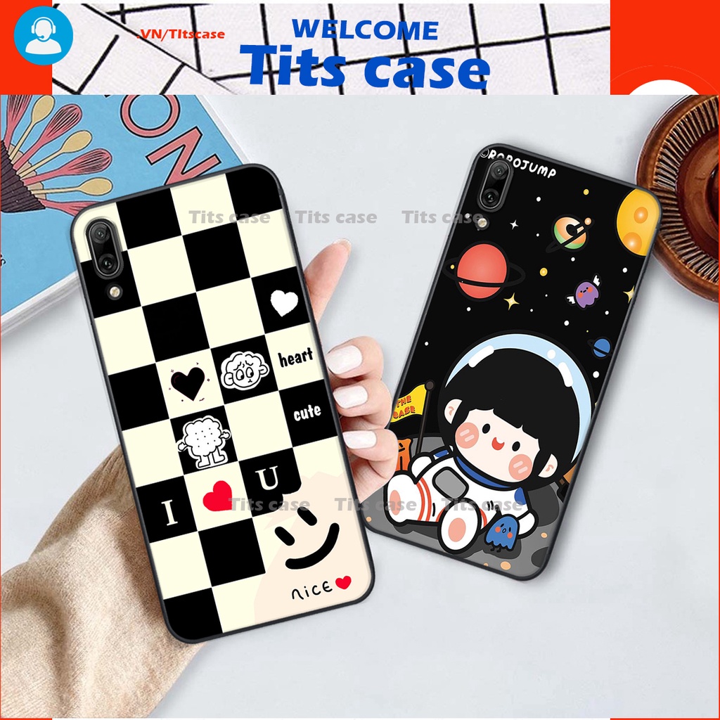 Ốp lưng Huawei Y7 PRO 2019 in hình bò sữa, gấu be@r, cute cực  ĐỈNH -  cực CHẤT-  cực COOL