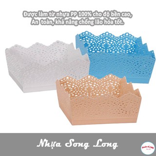 Khay đựng đồ nhựa vuông 2618 Song Long
