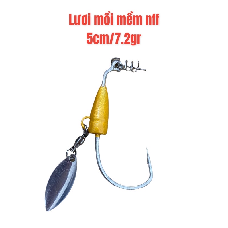 Mồi mềm câu lure NFF 6gr - 9cm lưỡi AR15 câu cá lóc siêu nhạy - Mồi mềm NFF câu cá lóc