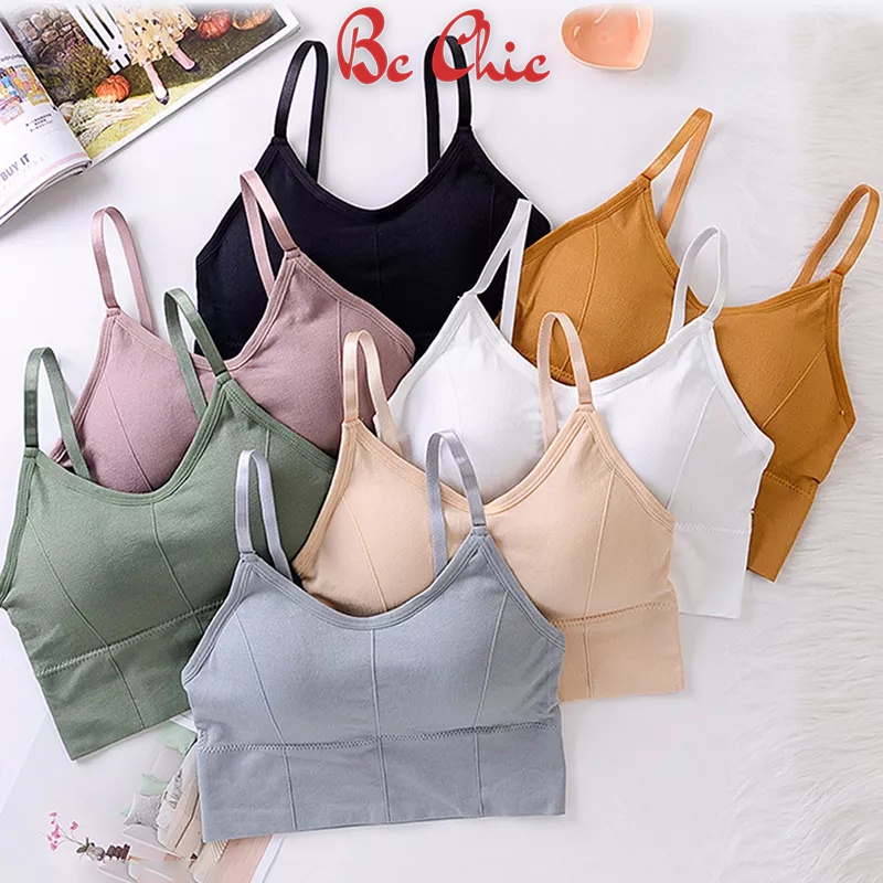 Áo Bra , Áo Lót Nữ gân tăm CROPTOP không gọng nâng ngực gợi cảm cao cấp mã 608 BC_CHIC LINGERIE