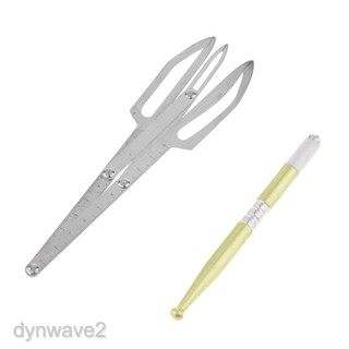 Bút kẻ mày Thước Caliper Hướng dẫn sử dụng Bộ trang điểm vĩnh viễn