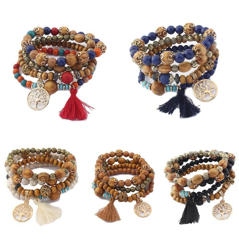 Set 4 Vòng Boho Vintage