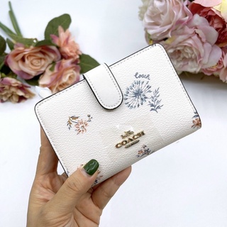 Ví Coach da thật pha canvas nhiều ngăn